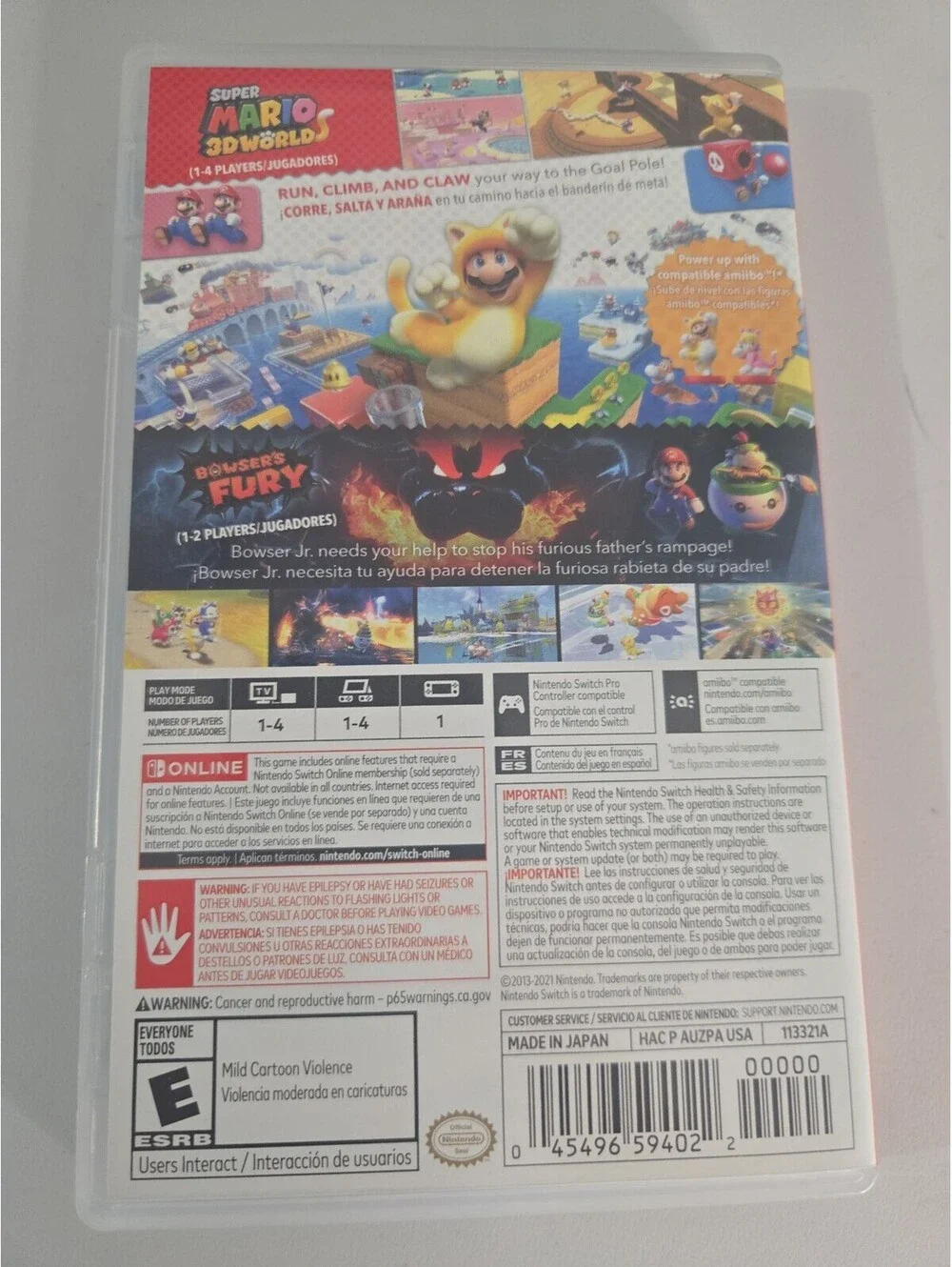 Super Mario 3D World + Bowser's Fury - Nintendo Switch